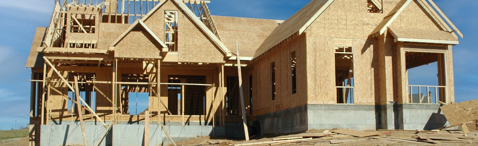 Construction of new house banner